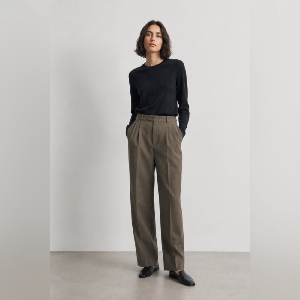 TOMMY HILFIGER Vintage - Pleated Tweed Trousers | Preppy Tailored Pants